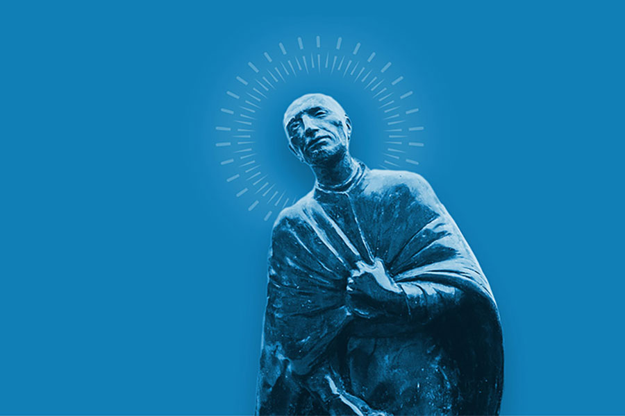 statue of St Ignatius of Loyola