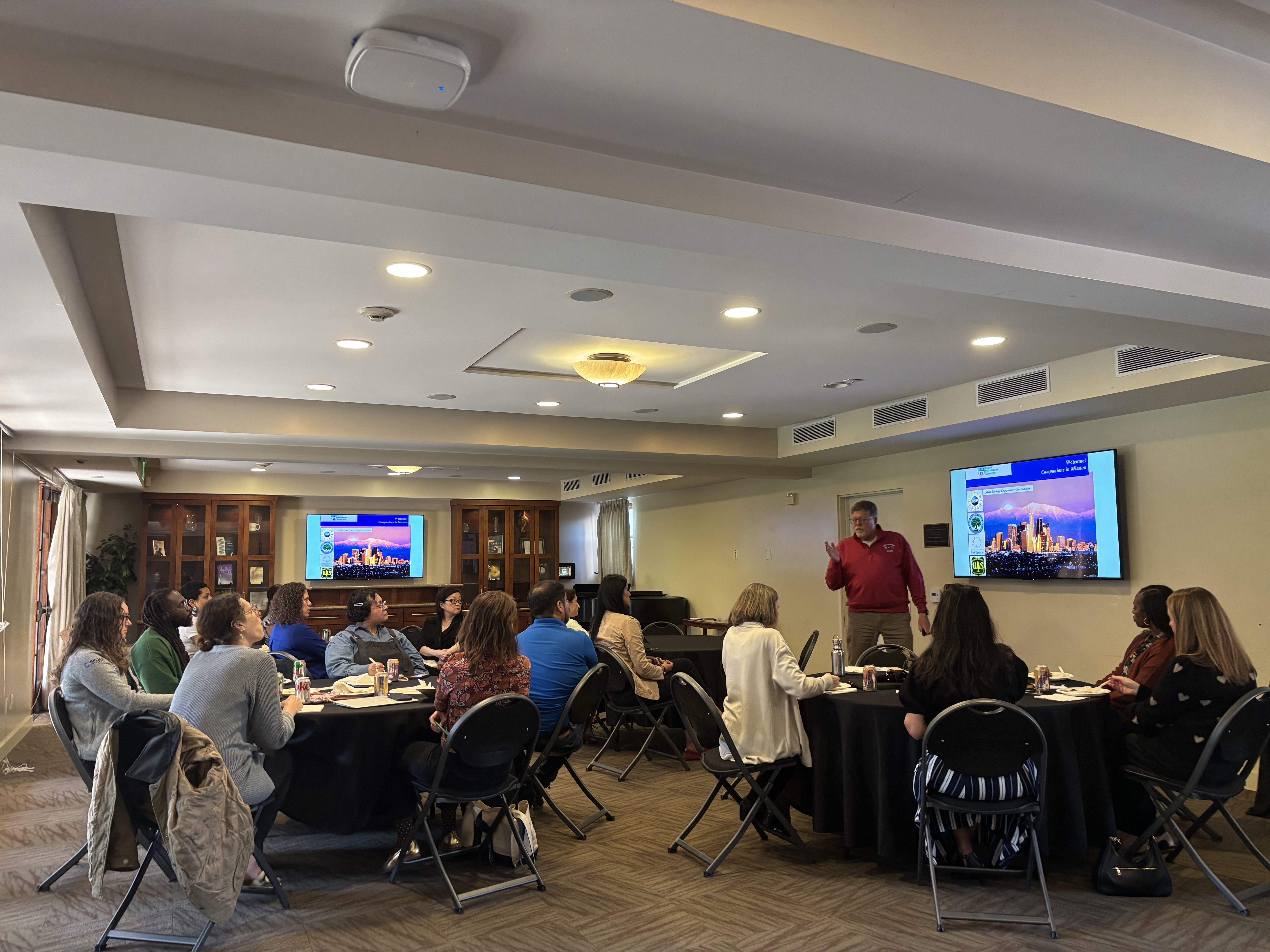 Dr. Eric Strauss gives a presentation to the Companions in Mission program