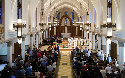 Feast of Ignatius at Sacred Heart Chapel at Loyola Marymount University